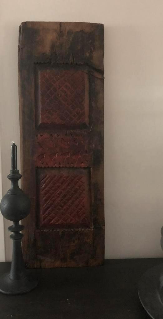 Oude deur luik paneel india oosters sober sleets, Antiek en Kunst, Curiosa en Brocante, Ophalen of Verzenden