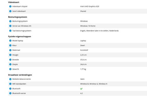 HP 15-da0910nd, Computers en Software, Windows Laptops, Zo goed als nieuw, 15 inch, SSD, 2 tot 3 Ghz, 8 GB, Qwerty, Ophalen of Verzenden