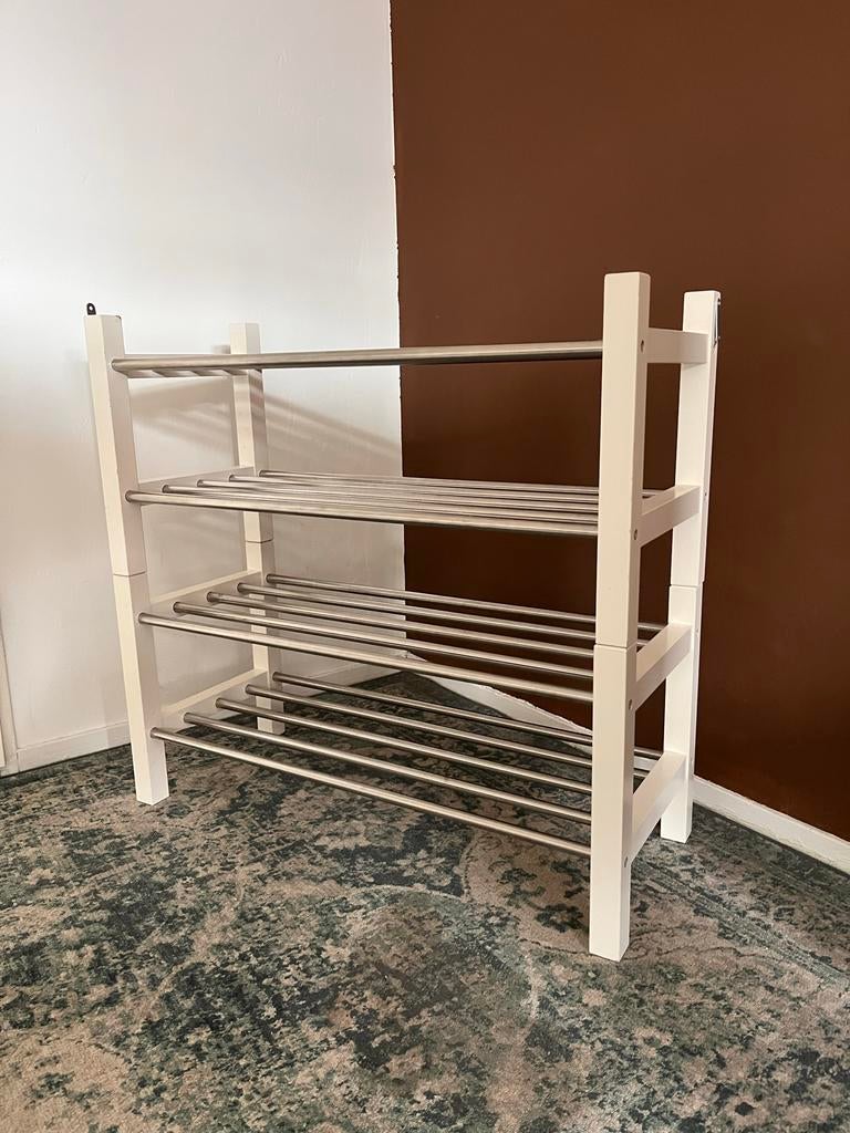 Ikea schoenenrek wit 2x, Huis en Inrichting, Kasten | Schoenenkasten, Ophalen, Gebruikt