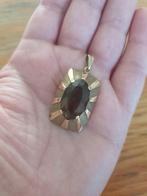 Mooie grote goud 8 karat hangertje met steen, Sieraden, Tassen en Uiterlijk, Antieke sieraden, Verzenden, Goud, Hanger