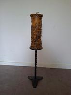 Zwarte Kandelaar met Landschap & Oude Kaars, Huis en Inrichting, Woonaccessoires | Zuilen en Pilaren, Ophalen