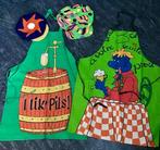 Carnaval 2 schorten + petten + zeldzame speld Brand bier 🎭, Verzenden, Gedragen, Maat 42/44 (L), Carnaval