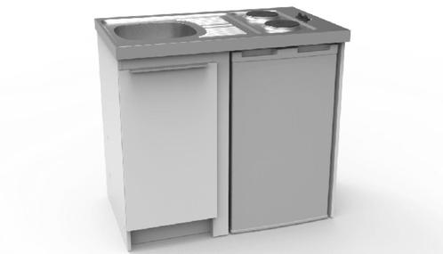 RVS werkblad CPAT1000 met spoelbak + elektrische kookplaat, Huis en Inrichting, Keuken | Keukenelementen, Nieuw, Minder dan 100 cm