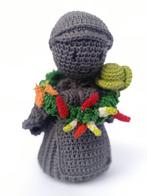 Mooswief (steen kleur of gekleurd) carnaval beeld gehaakt, Verzamelen, Ophalen of Verzenden, Nieuw, Mens