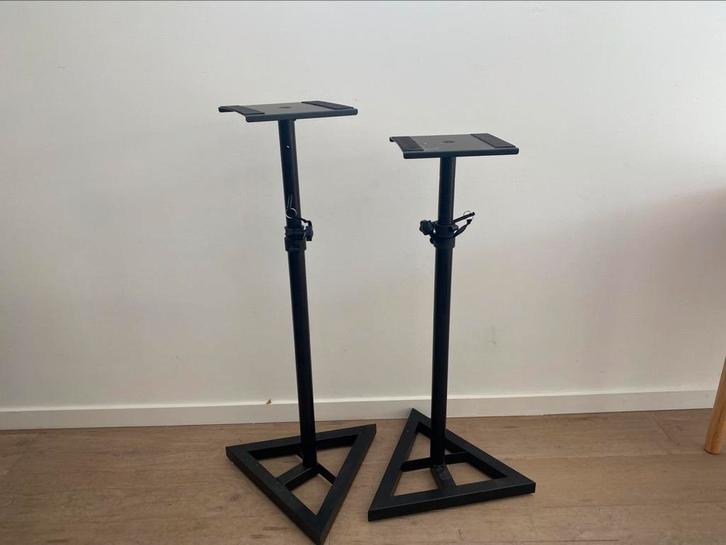 Millenium BS‑500 monitorstatieven – verstelbaar 93‑131 cm, Muziek en Instrumenten, Standaards, Zo goed als nieuw, Ophalen