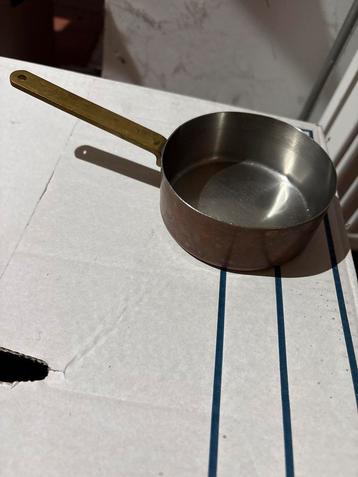 Koperen steelpan - RVS binnenkant beschikbaar voor biedingen