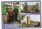 Staphorst Kerk-Kledij en NH Kerk Rouveen  en Staphorst-, Verzamelen, Ansichtkaarten | Nederland, Verzenden, 1980 tot heden, Gelopen