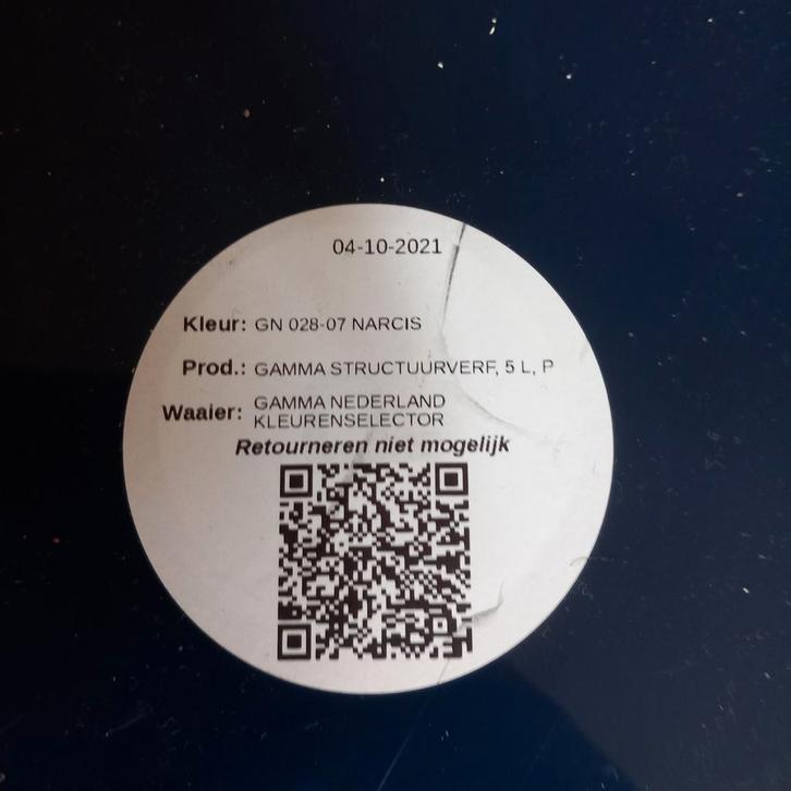 Gamma Structuurverf - 5 Liter - Narcis, Doe-het-zelf en Verbouw, Verf, Beits en Lak, Ophalen of Verzenden