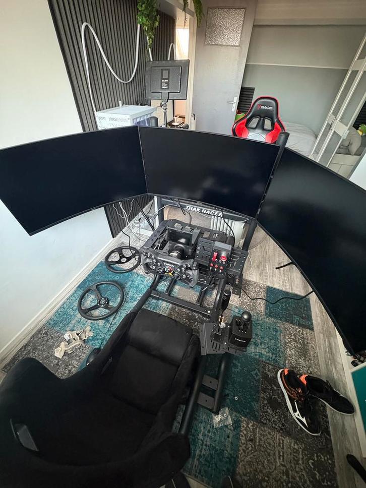 Race Simulator TR8 PRO + Moza R12 + Triple Screen NIEUW!!, Computers en Software, Joysticks, Zo goed als nieuw, Ophalen