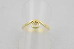 14 karaat gouden ring met Diamant 2095-G, 18 tot 19, Eu, Gebruikt, Eu