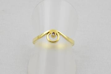 14 karaat gouden ring met Diamant 2095-G beschikbaar voor biedingen