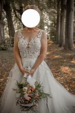 Prachtige trouwjurk met open rug, Ophalen of Verzenden, Zo goed als nieuw, Trouwjurk