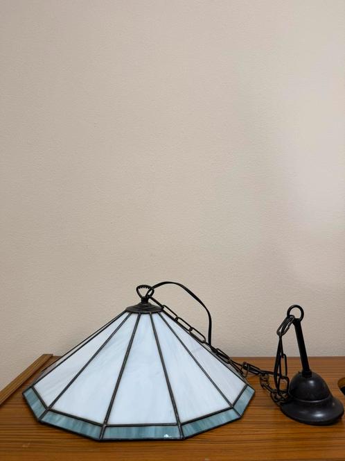 Vintage antiek hanglamp tiffany Hollywood Regency retro, Antiek en Kunst, Antiek | Lampen, Ophalen of Verzenden