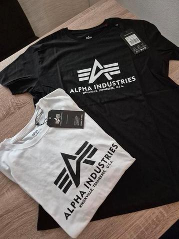 Alpha Industries shirts zwart en wit maat M beschikbaar voor biedingen