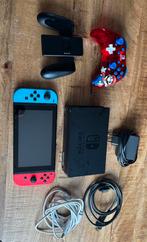 Nintendo Switch met Mario controller, Ophalen of Verzenden, Zo goed als nieuw, Met 1 controller, Switch Original