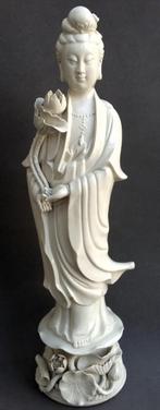 Groot Chinees Beeld Blanc de Chine Guanyin Kwan Yin Boeddha, Antiek en Kunst, Ophalen of Verzenden