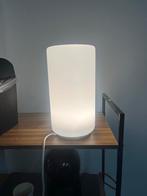 Mooie witte tafellamp, Ophalen of Verzenden, Zo goed als nieuw, Glas, Minder dan 50 cm