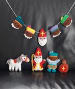 Gehaakte Sinterklaas, zwarte Piet,  Ozosnel, Zak en slinger, Ophalen of Verzenden, Nieuw