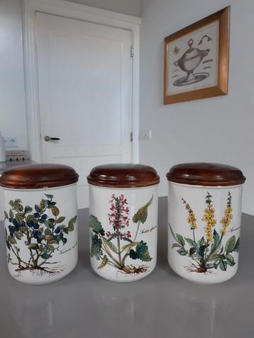 3 grote voorraadpotten Villeroy en Boch Botanica  beschikbaar voor biedingen