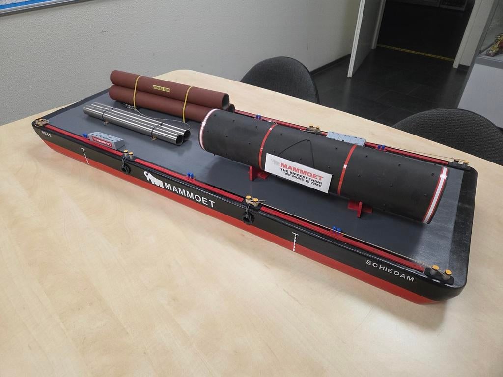 Mammoet Schiedam Model, Hobby en Vrije tijd, Modelbouw | Radiografisch | Overige, Zo goed als nieuw, Ophalen of Verzenden