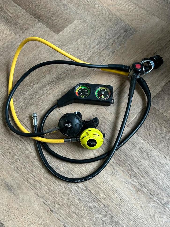 Seac Sub Ademautomaat met Octopus & Meters, Watersport en Boten, Duiken, Gebruikt, Overige typen, Ophalen