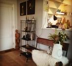 College-bankje - hout - 112 x 53 x 82 cm en stoel, Huis en Inrichting, Ophalen, Tweepersoons, Hout, Minder dan 150 cm