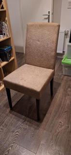 6 stuks nette eetkamer stoelen, Ophalen, Hout, Bruin, Zo goed als nieuw