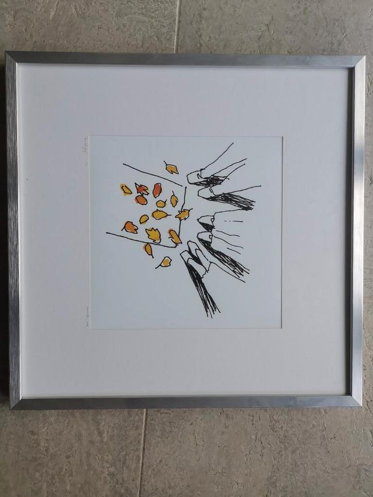 Jeroen Vos - Gesigneerde Kunstdruk, Antiek en Kunst, Kunst | Etsen en Gravures, Ophalen of Verzenden