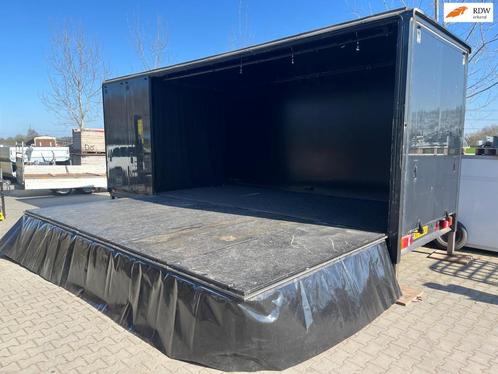 Podium Aanhangwagen Podiumwagen TE HUUR, Auto diversen, Aanhangers en Bagagewagens, Gebruikt