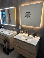 Moderne badkamermeubel met Spiegel complete set!, Huis en Inrichting, Zo goed als nieuw, Minder dan 100 cm, Wastafelkast, 25 tot 50 cm