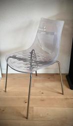 Calligaris Ice design eetkamer stoel transparant / “ ijs “, Metaal, Wit, Design, Ophalen of Verzenden