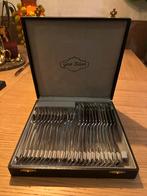 Gero G-Z 90 zilver antiek visbestek 24-delig in cassette, Antiek en Kunst, Antiek | Bestek, Ophalen of Verzenden
