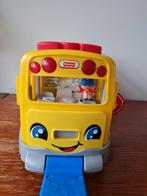 Fisher Price Little People schoolbus met trekstang, Kinderen en Baby's, Speelgoed | Fisher-Price, Ophalen of Verzenden, Gebruikt
