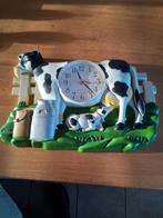 Vintage Koeien Wandklok, Ophalen, Gebruikt, Analoog, Wandklok