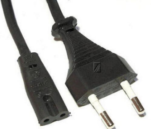 Netsnoer Apparaatkabel met C7-Female/Euro-Male Zwart 180cm C, Computers en Software, Pc- en Netwerkkabels, Ophalen of Verzenden