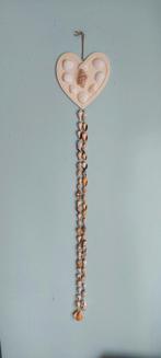 Groot houten hart hanger met schelpen ( is nieuw ), Huis en Inrichting, Ophalen, Nieuw