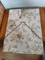 Beige/bruin gebloemd 1-persoons lakenset, laken met 1 sloop, Eenpersoons, Bruin, Verzenden, Overige typen