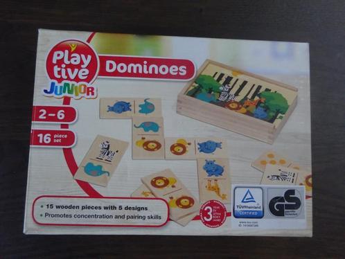 Playtive Junior- Dominoes - 16 pieces - 2-6 jaar, Kinderen en Baby's, Speelgoed | Babyspeelgoed, Zo goed als nieuw, Overige typen