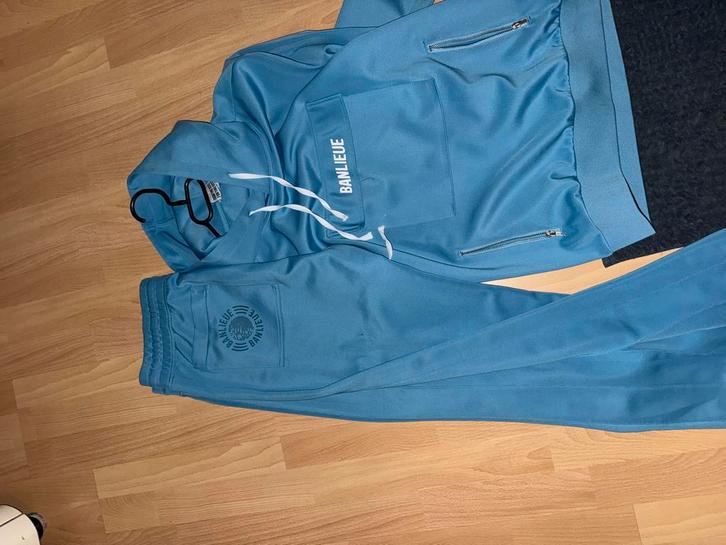 Banlieue Trainingspak - Stijlvol en Comfortabel, Kleding | Heren, Broeken en Pantalons, Zo goed als nieuw, Maat 52/54 (L), Blauw