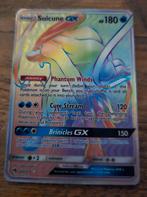 Pokémon kaart Suicune GX rainbow   220/214, Ophalen of Verzenden, Gebruikt, Losse kaart