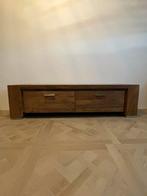 Massief Eiken TV Meubel met Opbergruimte, Huis en Inrichting, Kasten | Televisiemeubels, Ophalen, Gebruikt, 150 tot 200 cm, Eikenhout