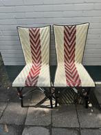Retro Vintage Stoelen - malacca - gatti - Set van 2, Huis en Inrichting, Ophalen, Kunststof, Gebruikt, Twee