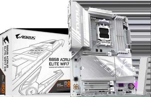 Gigabyte B850 AORUS ELITE WIFI7 ICE (AM5), Computers en Software, Moederborden, Zo goed als nieuw, DDR5, Ophalen of Verzenden