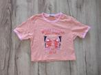 Mooie roze cropped top met vlinder van Loavies, shirt, L., Kleding | Dames, T-shirts, Maat 42/44 (L), Ophalen of Verzenden, Roze