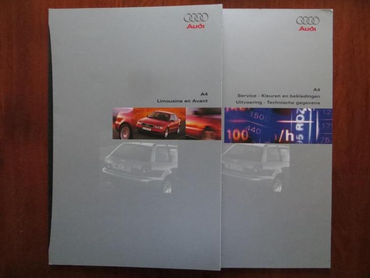 Audi A4 Limousine en Avant (nov. 1995) met bijlage, Boeken, Auto's | Folders en Tijdschriften, Nieuw, Audi, Ophalen of Verzenden