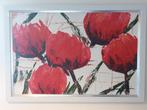 Groot schilderij bloemen, Ophalen