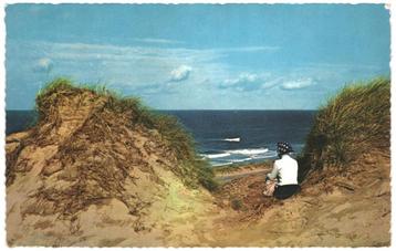 910524 Texel strand 1961 Gelopen met Postzegel  beschikbaar voor biedingen