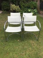 4 x design buis frames stoelen, vermoederlijk Italiaans., Gebruikt, In de stijl van Marcel Breuer., Minder dan 75 cm, Ophalen of Verzenden