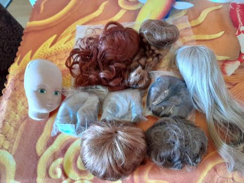 Nu in de aanbieding  9 poppenpruiken, Hobby en Vrije tijd, Knutselen, Nieuw, Verzenden
