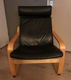 Poang fauteuil leren bekleding, Ophalen, Overige materialen, Gebruikt, 75 tot 100 cm